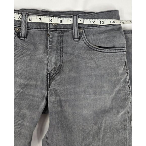 Levis 511‎ Gray Slim Fit Stretch Jeans 30X32  Red Tab (R) Tag Distressed - Picture 7 of 14